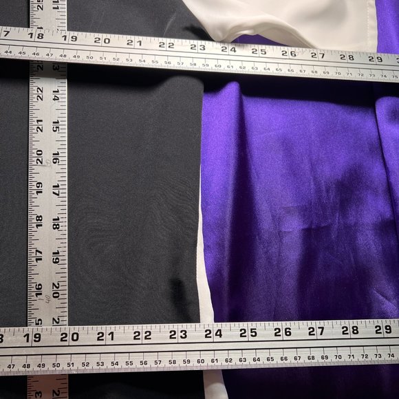 VTG📌 Ronnetta Stunning 90s Bold Color Blocks Big Button Down Blouse - Picture 11 of 16